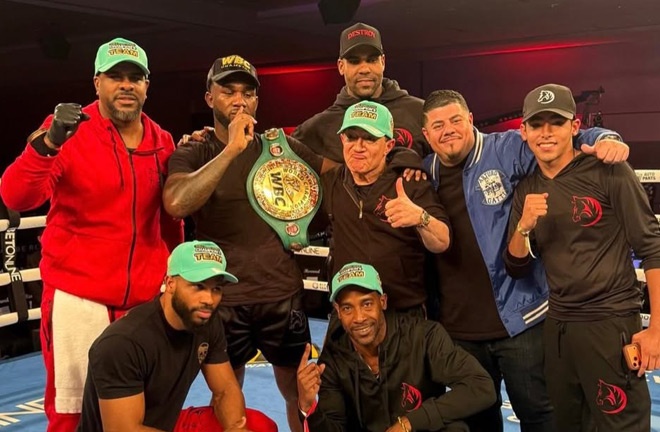 Carlos Adames celebrates with his team. Source: Instagram/Carlos Adames