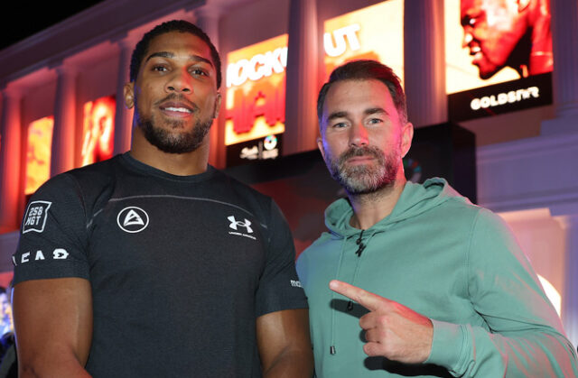 Eddie Hearn has denied reports that Tyson Fury vs Anthony Joshua is agreed Photo Credit: Mark Robinson Matchroom Boxing
