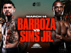 Arnold Barboza Jr looks to get back to winning ways against Kenneth Sims Jr. Credit: Golden Boy
