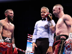 Cacace and Dickens put on a show in Dublin. Photo Credit: Queensberry/Leigh Dawney