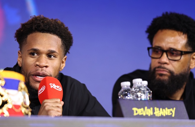 Devin Haney revealed his reservations about a rematch with Ryan Garcia. Photo credit: Leigh Dawney/Queensberry
