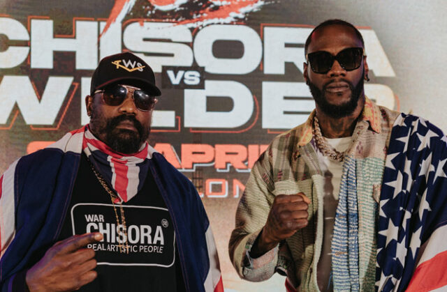 Derek Chisora faces Deontay Wilder in his final fight at the O2 Arena on Saturday, live on DAZN pay-per-view Photo Credit: MF Pro/David Cavan Derek Chisora faces Deontay Wilder in his final fight at the O2 Arena on Saturday, live on DAZN pay-per-view Photo Credit: MF Pro/David Cavan