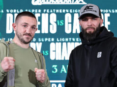 Dickens looks to defend his crown against Cacace. Credit: Queensberry/Leigh Dawney