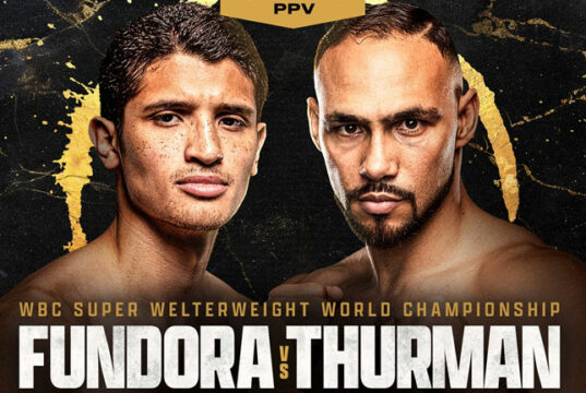 Sebastian Fundora is the betting favourite to defeat Keith Thurman in Las Vegas on Saturday Photo Credit: Premier Boxing Champions