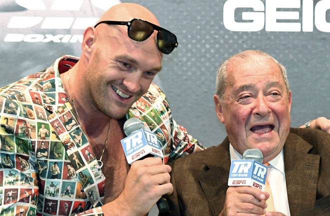 Bob Arum promoted Tyson Fury's American fights. Source: Sky Sports