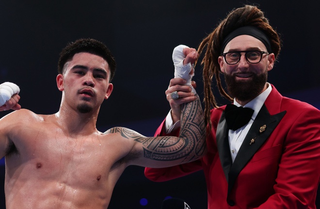 Kaipo Gallegos returns to action. Credit: Matchroom Boxing