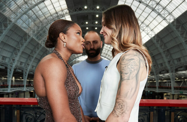Carolin Dubois faces Terri Harper in a lightweight unification showdown on Sunday at the Olympia Photo Credit: Mark Robinson/Most Valuable Promotions Carolin Dubois faces Terri Harper in a lightweight unification showdown on Sunday at the Olympia Photo Credit: Mark Robinson/Most Valuable Promotions
