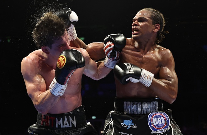 Warburton overcomes Heaney in Manchester Photo Credit: Queensberry/Leigh Dawney