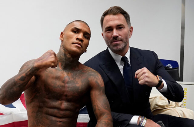 Eddie Hearn reckons Conor Benn will get booed against Regis Prograis Photo Credit: Dave Thompson Matchroom Boxing Eddie Hearn reckons Conor Benn will get booed against Regis Prograis Photo Credit: Dave Thompson Matchroom Boxing