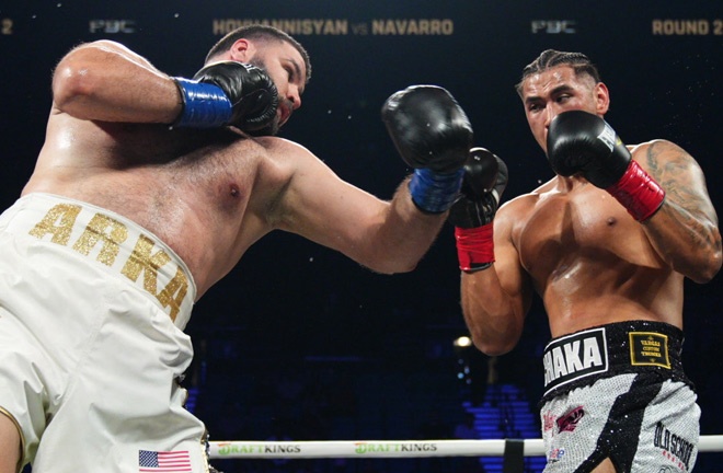 Hovhannisyan stopped Navarro Photo Credit: Premier Boxing Champions