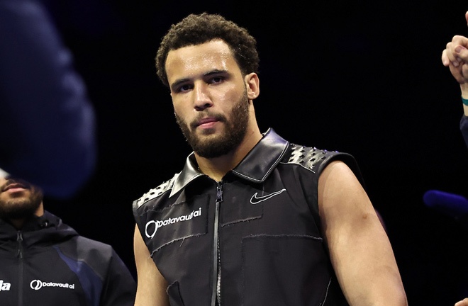 Moses Itauma ahead of his clash with Jermaine Franklin Jr Credit: Queensberry/Leigh Dawney