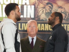 Moses Itauma and Jermaine Franklin face-to-face ahead of Saturday's showdown in Manchester Photo Credit: Leigh Dawney/Queensberry Promotions