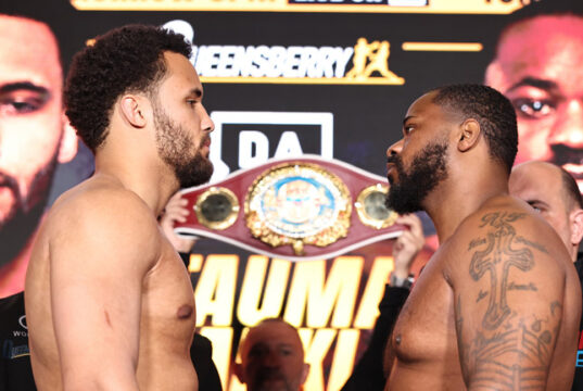 Moses Itauma faces Jermaine Franklin tonight in Manchester Photo Credit: Queensberry/Leigh Dawney