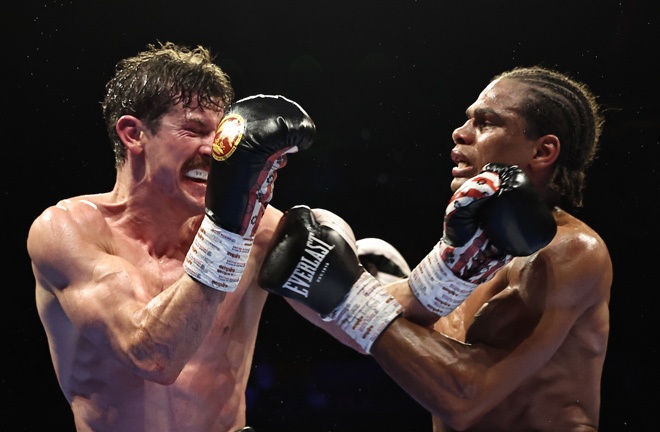 Gerome Warburton caused an upset in Manchester. Credit: Queensberry/Leigh Dawney