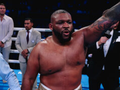 Jarrell Miller picked up a big win in Las Vegas. Photo Credit: Matchroom Boxing/ Zachariah Delgado
