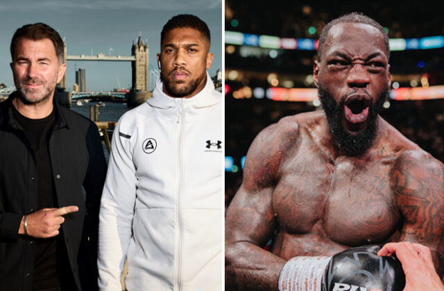 Eddie Hearn believes Anthony Joshua would knock out Deontay Wilder within three rounds Photo Credit: ark Robinson Matchroom Boxing/MF Pro/David Cavan