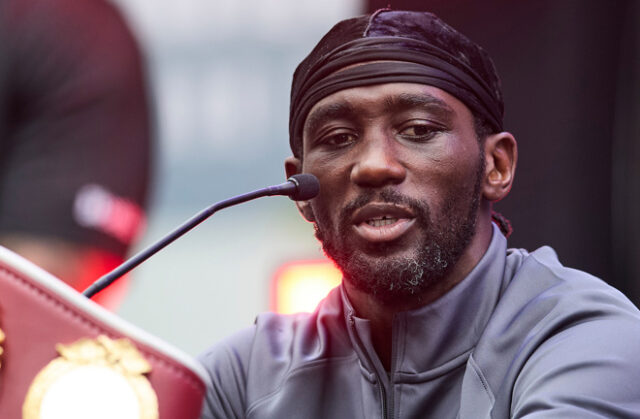 Turki Alalshikh has asked for Terence Crawford to return for one last fight. Photo Credit: Mark Robinson/ Matchroom Boxing Turki Alalshikh has asked for Terence Crawford to return for one last fight. Photo Credit: Mark Robinson/ Matchroom Boxing