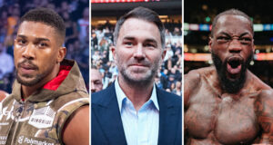 Eddie Hearn feels an Anthony Joshua vs Deontay Wilder clash is unlikely Photo Credit: Esther Lin/Mark Robinson/Most Valuable Promotions/MF Pro/David Cavan