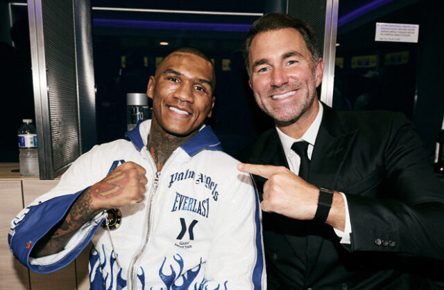 Eddie Hearn says Conor Benn turned down a world title fight when he was signed with Matchroom Photo Credit: Mark Robinson Matchroom Boxing Eddie Hearn says Conor Benn turned down a world title fight when he was signed with Matchroom Photo Credit: Mark Robinson Matchroom Boxing