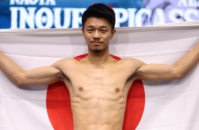 Nakatani looks like a four-weight world champion. Photo: Mark Robinson Matchroom Boxing
