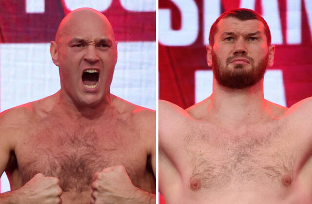 Tyson Fury weighed in heavier than Arslanbek Makhmudov Photo Credit: Richard Pelham/Getty Images for Netflix Tyson Fury weighed in heavier than Arslanbek Makhmudov Photo Credit: Richard Pelham/Getty Images for Netflix