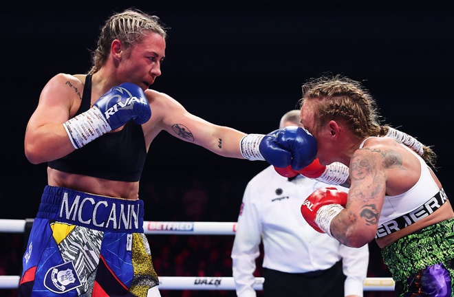 Molly McCann had a memorable night in Liverpool. Photo Credit: Mark Robinson/ Matchroom
