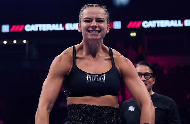 Skye Nicolson returns to the ring this week. Photo Credit: Matchroom/ Mark Robinson