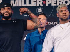 Jarrell Miller faces Lenier Pero in a heavyweight battle in Las Vegas on Saturday Photo Credit: Matchroom Boxing