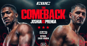 Anthony Joshua will face Kristian Prenga on July 25 in Riyadh