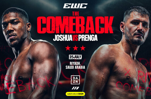 Anthony Joshua will face Kristian Prenga on July 25 in Riyadh Anthony Joshua will face Kristian Prenga on July 25 in Riyadh