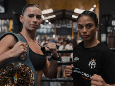 Skye Nicolson defends her WBC interim super bantamweight title against Mariah Turner on Wednesday in Melbourne, live on DAZN Photo Credit: Matchroom Boxing