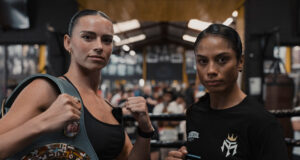 Skye Nicolson defends her WBC interim super bantamweight title against Mariah Turner on Wednesday in Melbourne, live on DAZN Photo Credit: Matchroom Boxing