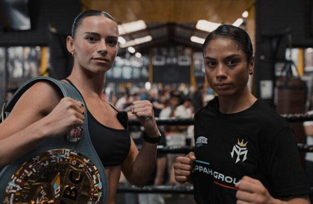 Skye Nicolson defends her WBC interim super bantamweight title against Mariah Turner on Wednesday in Melbourne, live on DAZN Photo Credit: Matchroom Boxing Skye Nicolson defends her WBC interim super bantamweight title against Mariah Turner on Wednesday in Melbourne, live on DAZN Photo Credit: Matchroom Boxing