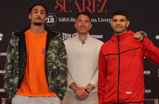 Ben Whittaker faces Braian Suarez in Liverpool on Saturday, live on DAZN Photo Credit: Mark Robinson Matchroom Boxing Ben Whittaker faces Braian Suarez in Liverpool on Saturday, live on DAZN Photo Credit: Mark Robinson Matchroom Boxing