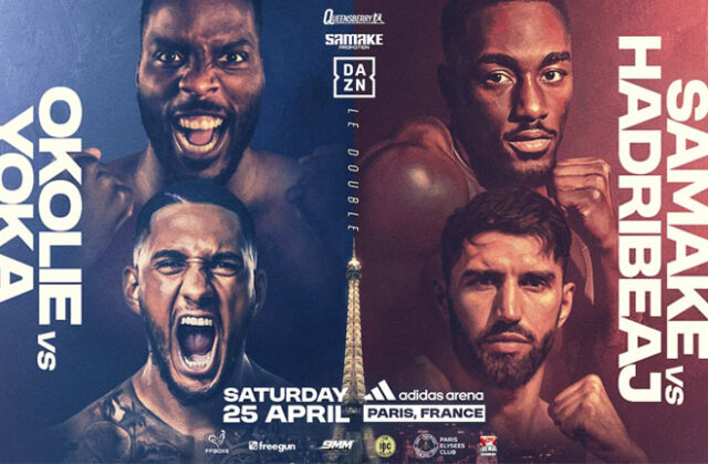 Lawrence Okolie clashes with Tony Yoka in Paris on Saturday, live on DAZN Photo Credit: Queensberry Lawrence Okolie clashes with Tony Yoka in Paris on Saturday, live on DAZN Photo Credit: Queensberry