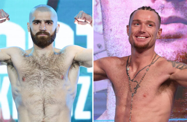Karen Chukhadzhian faces Paddy Donovan in a final eliminator for the IBF welterweight world title in Germany on Friday, live on DAZN Photo Credit: Mark Robinson Matchroom Boxing