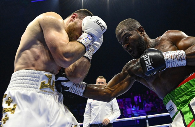 Uldedaj retained his IBO world title on a Boxxer card. Photo Credit: BBC/ BOXXER