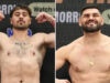 Dave Allen weighed in just heavier than Filip Hrgovic ahead of Saturday's fight in Doncaster Photo Credit: Queensberry, Leigh Dawney