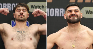 Dave Allen weighed in just heavier than Filip Hrgovic ahead of Saturday's fight in Doncaster Photo Credit: Queensberry, Leigh Dawney