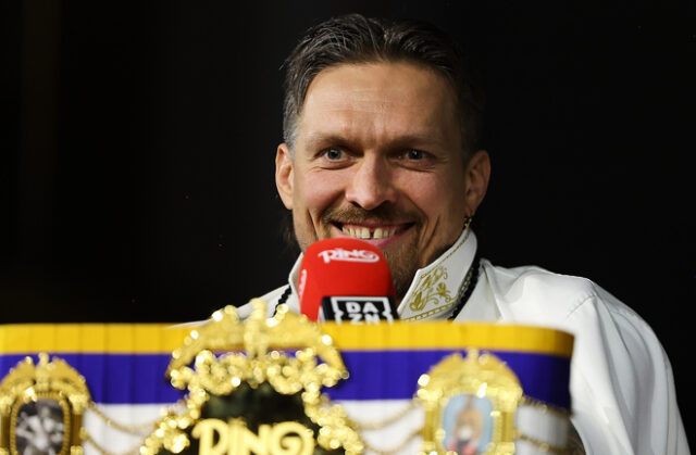 Oleksandr Usyk weighed a career heaviest ahead of Rico Verhoeven. Credit: Mark Robinson/ Matchroom Boxing