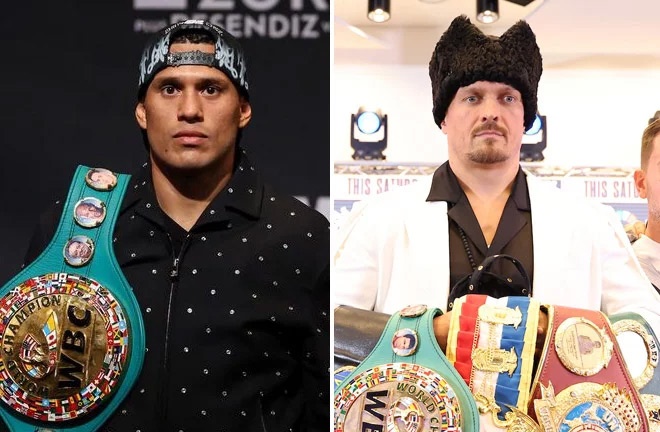 Alalshikh is keen to make Usyk vs Benavidez Photo Credit: Cris Esqueda/Golden Boy Promotions/Leigh Dawney/Queensberry