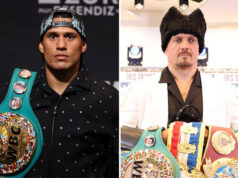 David Benavidez has cooled talk of an Oleksandr Usyk showdown Photo Credit: Cris Esqueda/Golden Boy Promotions/Leigh Dawney/Queensberry