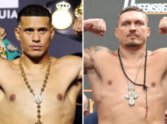 David Benavidez has been backed to beat Oleksandr Usyk by trainer Robert Garcia Photo Credit: Cris Equeda/Golden Boy Promotions/Leigh Dawney/Queensberry