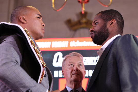 Fabio Wardley is the betting favourite to overcome Daniel Dubois in Manchester on Saturday Photo Credit: Queensberry/Leigh Dawney