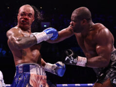Daniel Dubois stopped Fabio Wardley in the 11th round after an epic battle in Manchester Photo Credit: Queensberry, Leigh Dawney