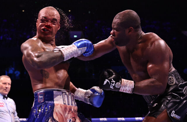 Daniel Dubois stopped Fabio Wardley in the 11th round after an epic battle in Manchester Photo Credit: Queensberry, Leigh Dawney Daniel Dubois stopped Fabio Wardley in the 11th round after an epic battle in Manchester Photo Credit: Queensberry, Leigh Dawney