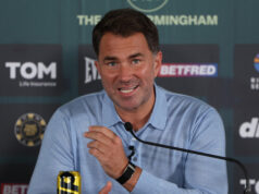 Eddie Hearn reveals what he thinks Oleksandr should do next. Photo Credit: Matchroom Boxing/ Mark Robinson