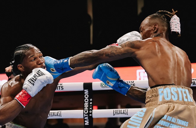 Foster handed Ford the second defeat of his career. Photo credit: Zachariah Delgado Boxing at Matchroom