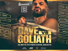 Filip Hrgovic takes on Dave Allen in Doncaster on Saturday, live on DAZN Photo Credit: Queensberry
