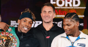 O'Shaquie Foster is the betting favourite to defeat Raymond Ford in their world title showdown on Saturday Photo Credit: Matchroom Boxing